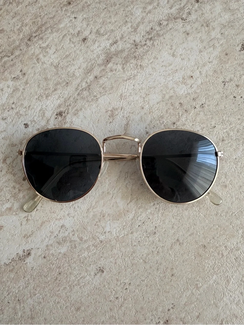 EUC Gold Frame Black Lens Sunglasses